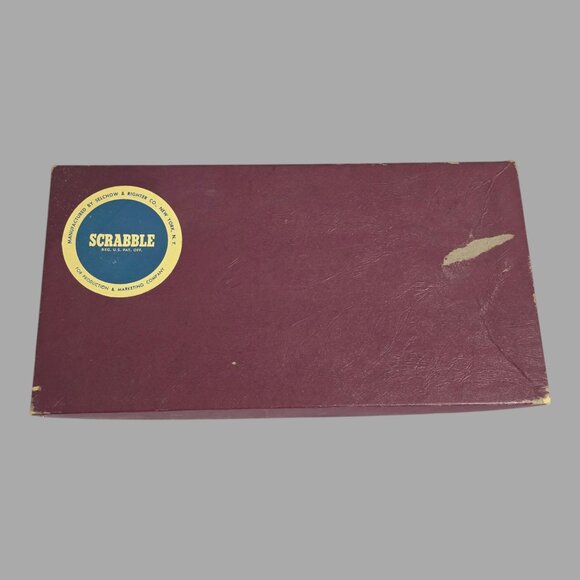 Vintage 1953 Selchow & Righter Co Scrabble Game Missing Only 1 Tile - Picture 9 of 11
